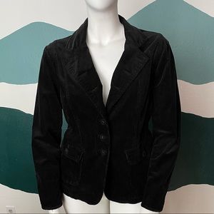 ADDITION ELLE | Black corduroy blazer | Size 16